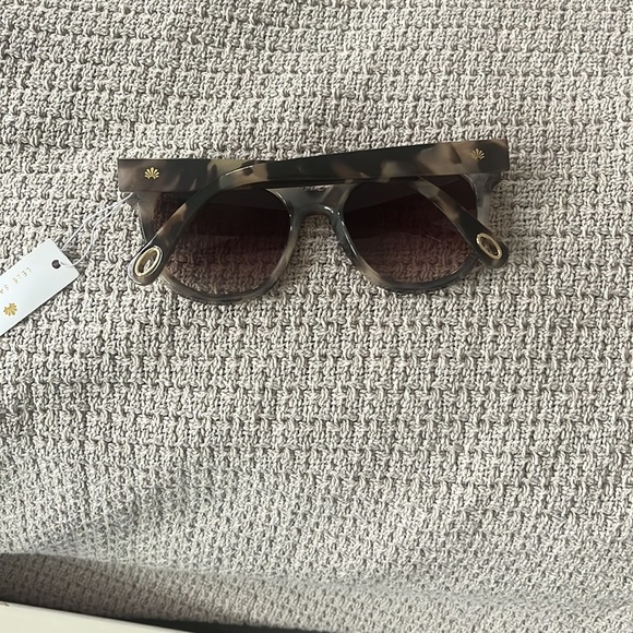 Lele Sadoughi Cheetah Print Sunglasses - Picture 2 of 3